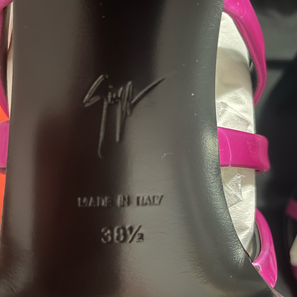 Giuseppe Zanotti Fuchsia Strappy Heels - Picture 5 of 6
